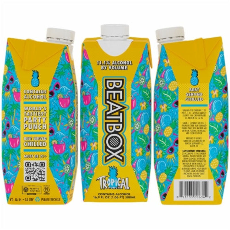Beatbox Tropical Punch Contains Alcohol 16.9oz