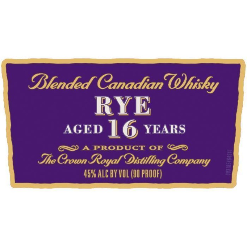 Crown Royal Noble Collection 16 Year Old Rye Canadian Whisky 750mL
