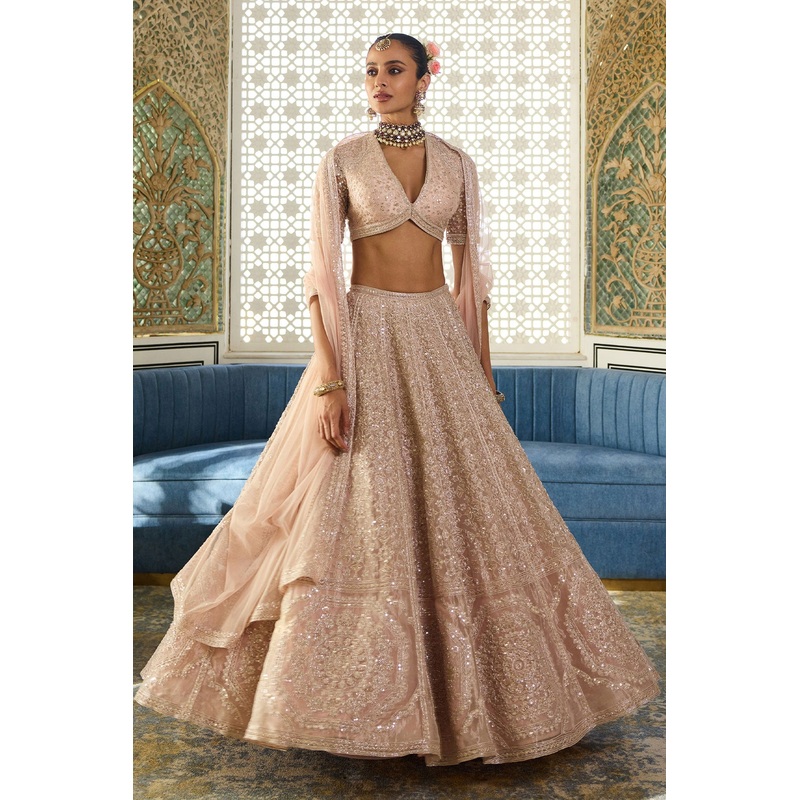 Glimpse Lehenga Set ROSE GOLD