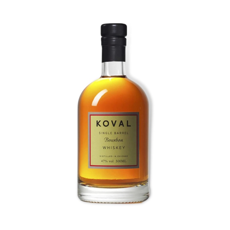 Koval Bourbon Single Barrel Whiskey 500ml (ABV 47%)