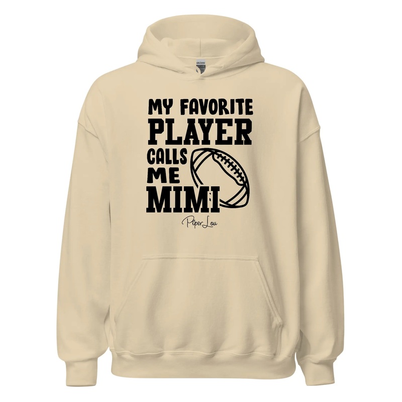 My Favorite Football Player Calls Me Mimi - Graphic Hoodie White