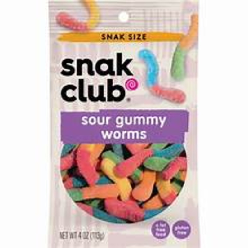 Snak Club Sour Gummy Worms 213g