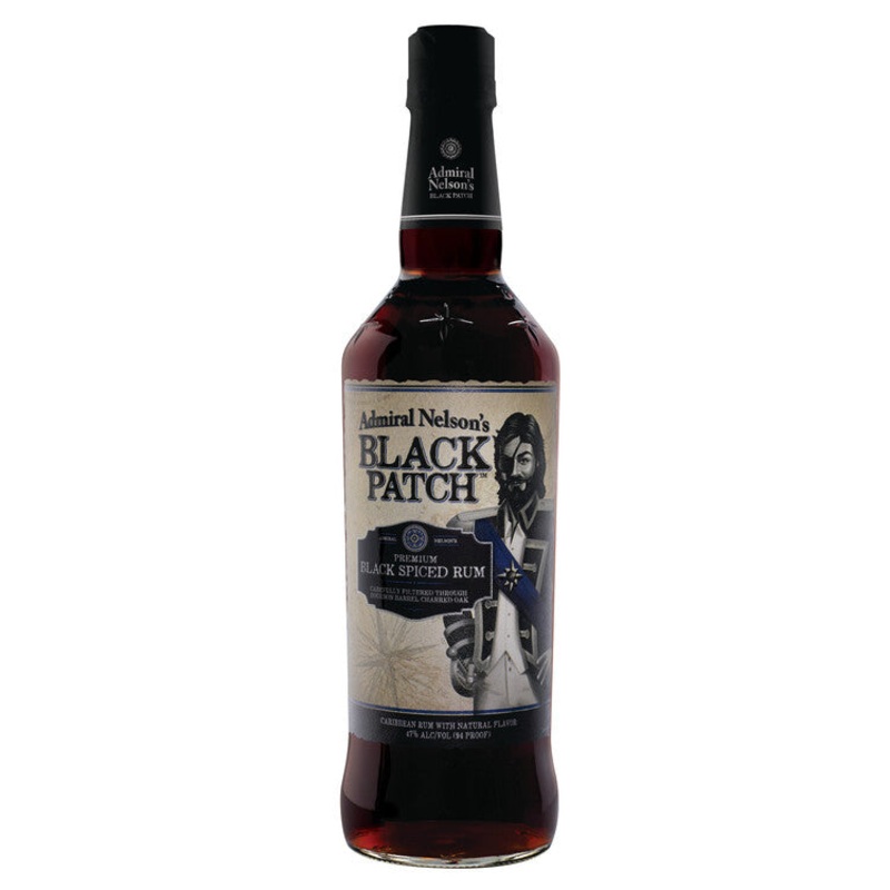 Admiral Nelson'S Black Spiced Rum Black Patch 94 1.75L