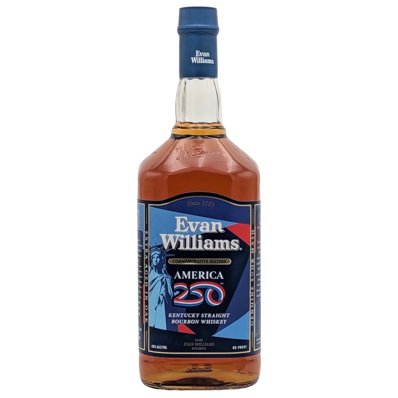 Evan Williams USA 250th Anniversary Bourbon Whiskey 1.75L 86 Proof Large Format (Commemorative Edition)