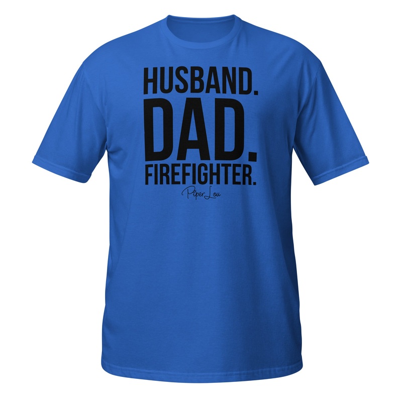 Husband Dad Firefighter - Classic Tee White