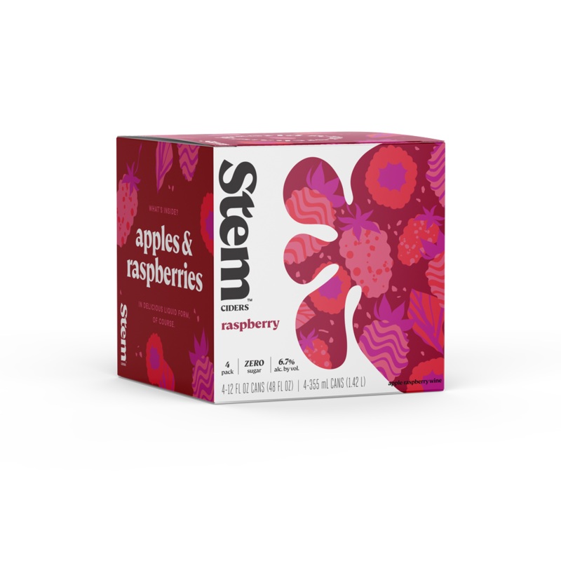 Stem Ciders Raspberry Can 6/4PK 12Z