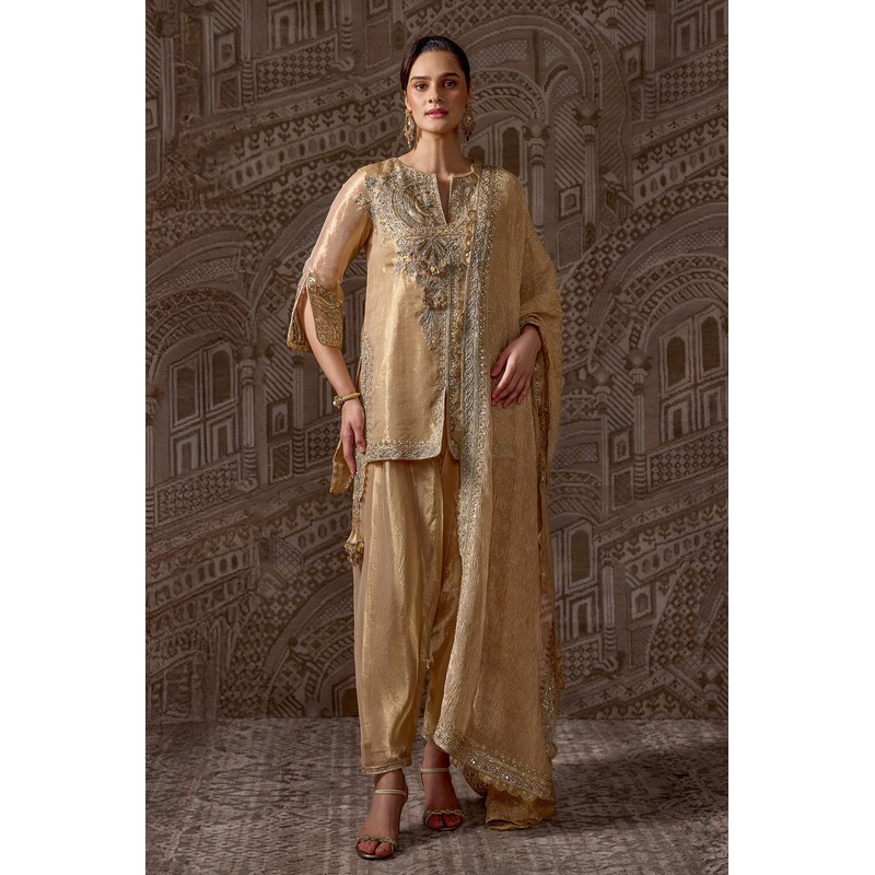 The Gold bound Kurta Set-RTS Deep Gold
