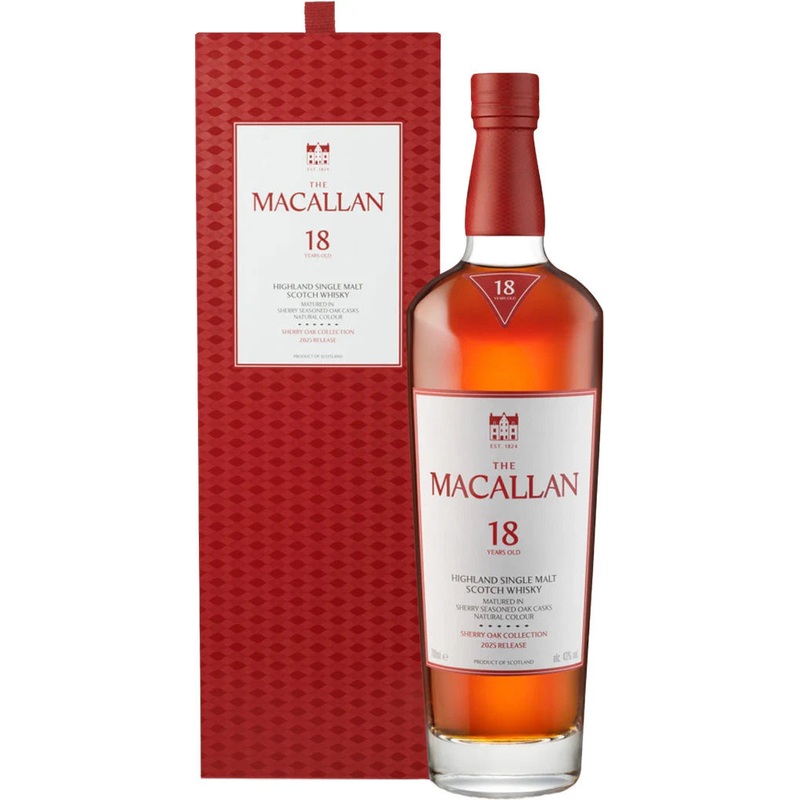 The Macallan Single Malt Scotch Sherry Oak Cask 18 Yr 750ML