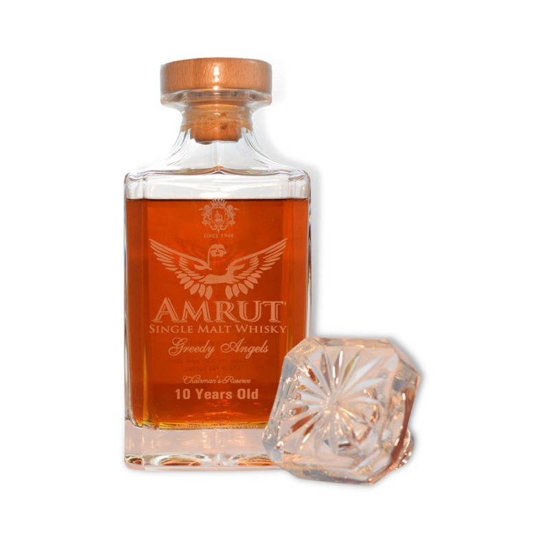 Amrut Greedy Angels 10 Year Old Chairman's Reserve Indian Single Malt Whisky 700ml (ABV 55%)