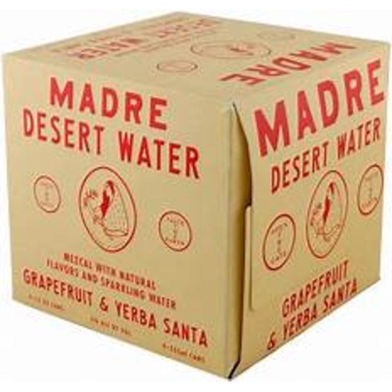 Madre Desert Water Grapefruit & Yerba Santa 12oz 4 Pack Cans