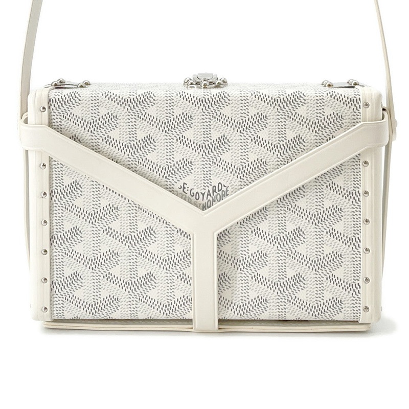 GOYARD Minodiere WhiteMINA08PMLTY50CL50P PVC Leather