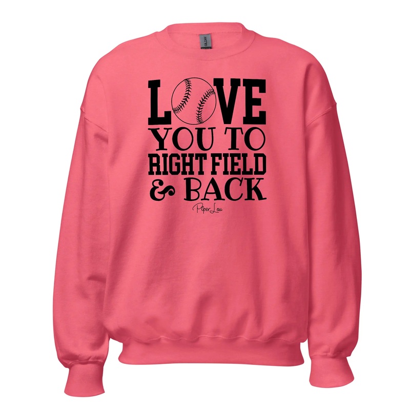 Love You To Right Field - Crewneck Sweatshirt White