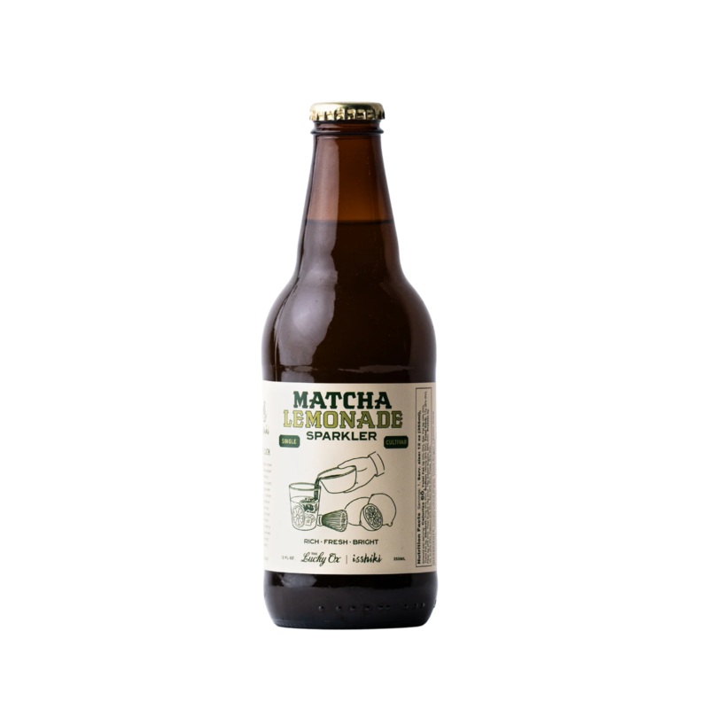 Lucky Ox Matcha Lemonade Sparkler 12oz Bottle