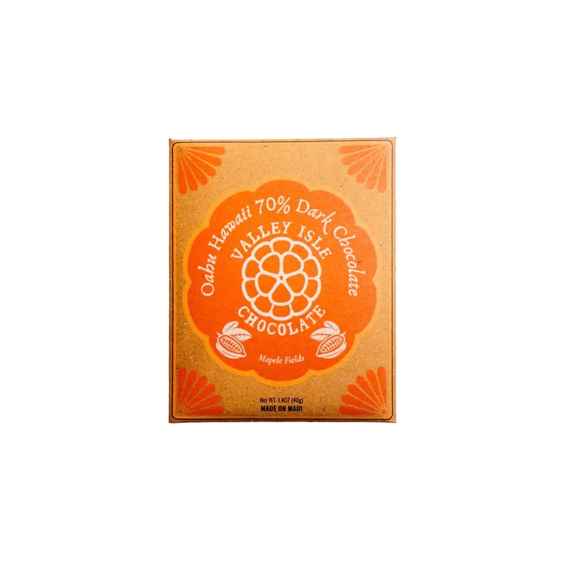 VALLEY ISLE OAHU NORTH SHORE 70% DARK CHOCOLATE 40g