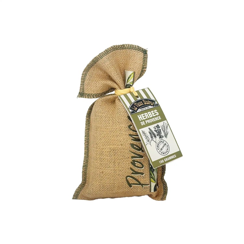 LE VIEUX BISTROT HERBES DE PROVENCE BURLAP BAG 150g