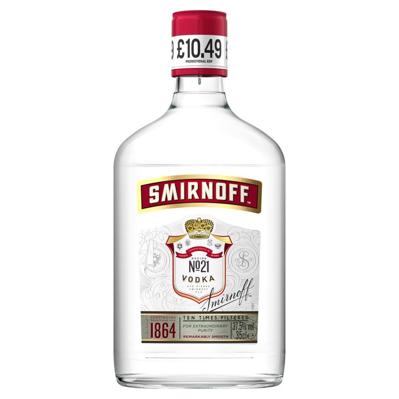 Smirnoff No.21 Red Label Vodka 35cl (Price Marked 10.49)