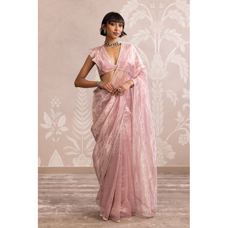 Quartz Saree Set Lilac Gold
