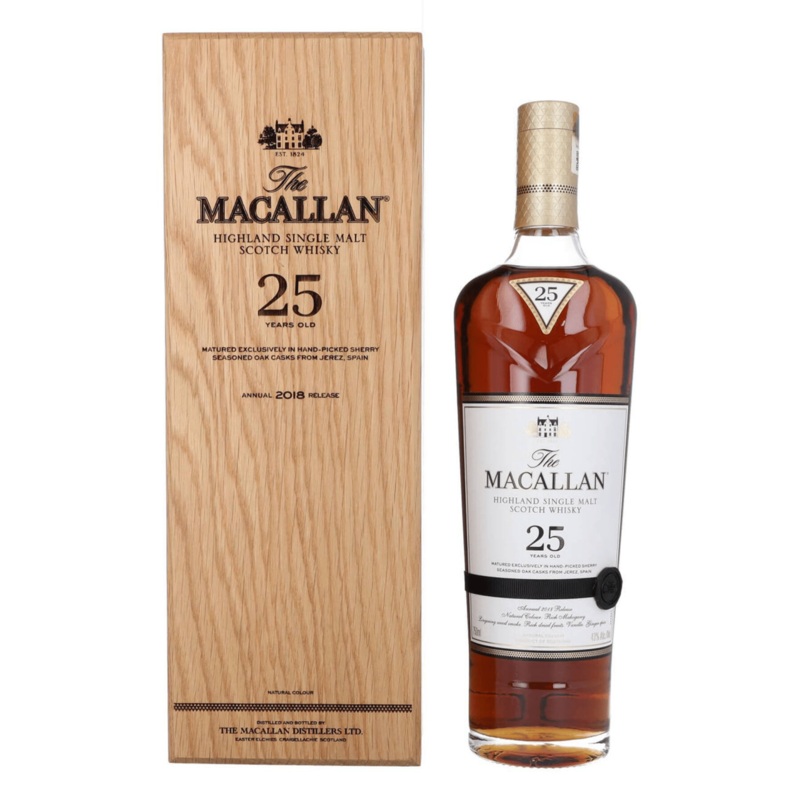 The Macallan 25 Year Old Single Malt Scotch Whisky 750ml