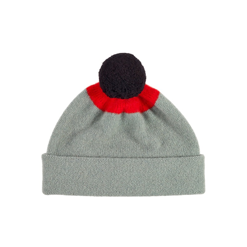 Top Spot Pompom Hat Kintyre & Scarlet Top Spot Pompom Hat Kintyre & Scarlet