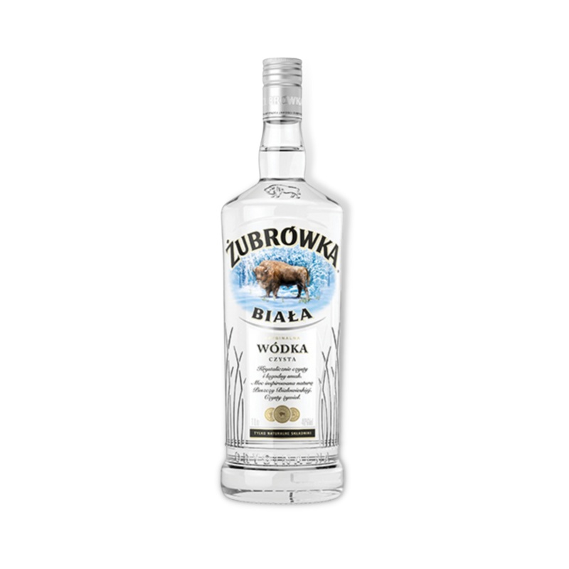 Zubrowka Biala (White) Vodka 1ltr (ABV 37.5%)