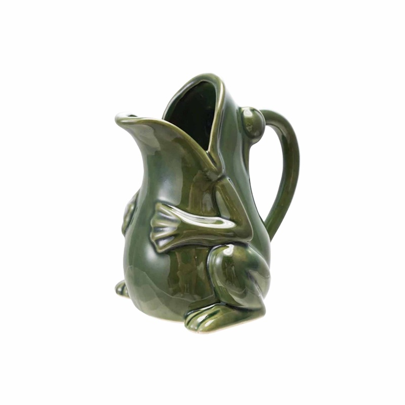 CREATIVE CO-OP FROG SHAPED PITCHER