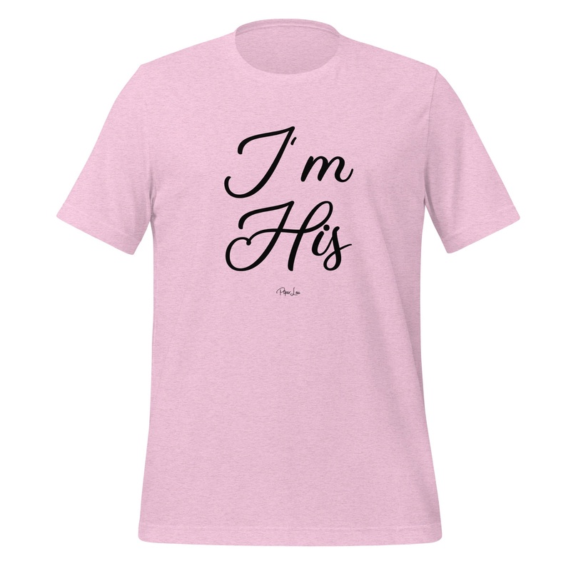I'm His Premium Tee Heather Prism Lilac