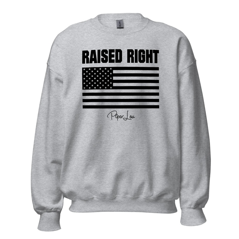 Raised Right - Crewneck Sweatshirt White