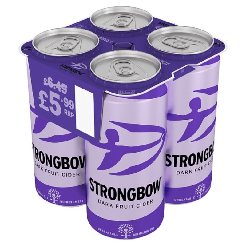 Strongbow Dark Fruit Cider 4x440ml (Price Marked 5.99)