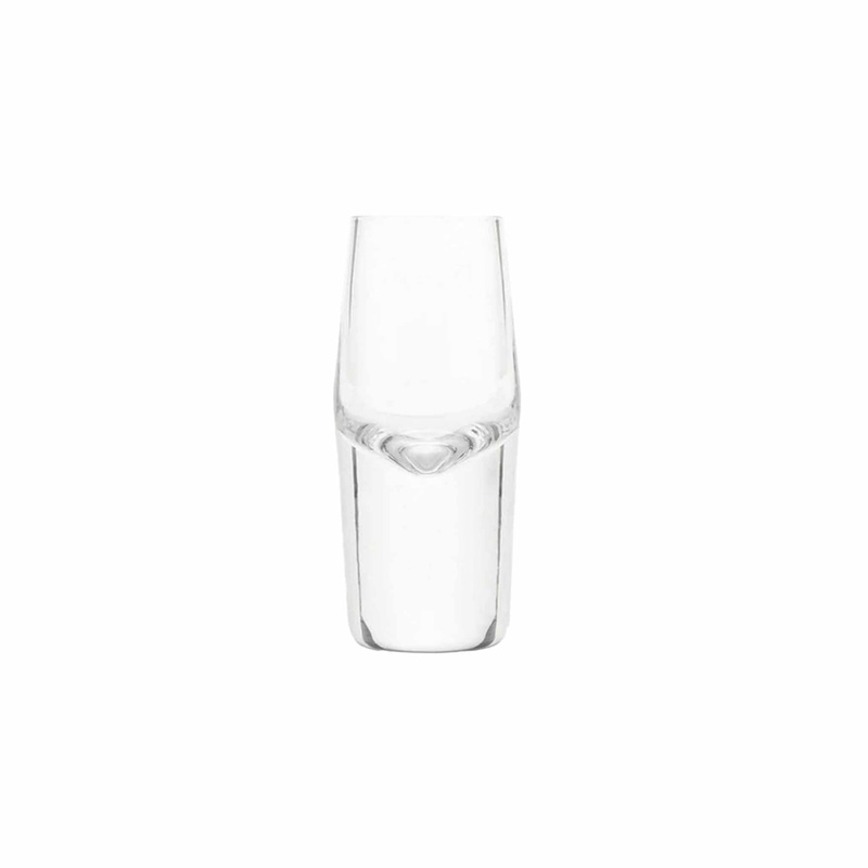 VISKI RAYE HEAVY BASE CRYSTAL SHOT GLASSES SET OF 2