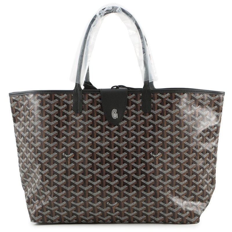 GOYARD Saint Louis with clip BlackSTLCROPMLTY01CL01P PVC Leather Size PM