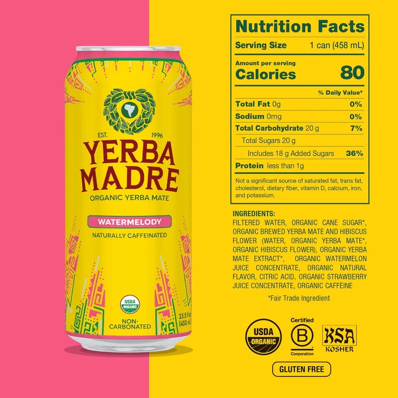 Yerba Mare Watermelody 15.5oz Can