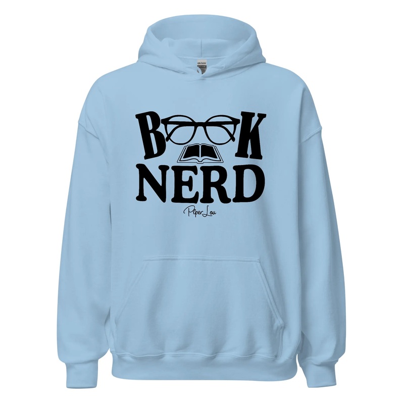 Book Nerd - Graphic Hoodie White