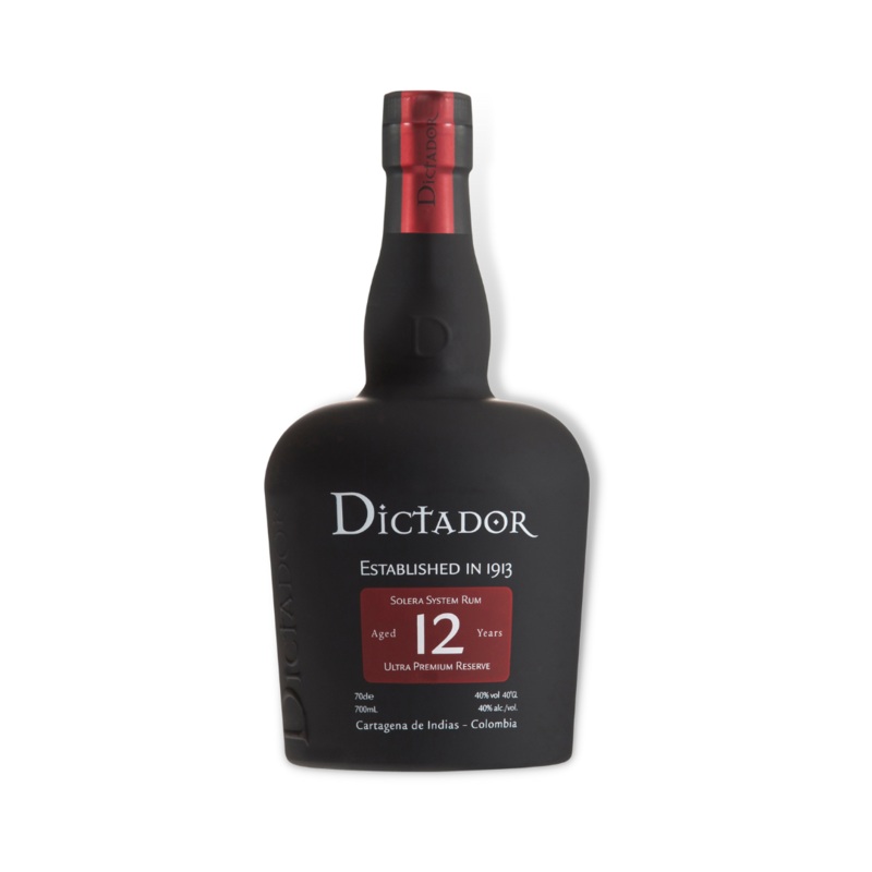 Dictador 12 Year Old Rum 700ml (ABV 40%)