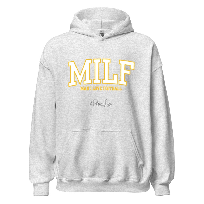 Milf Man I Love Football - Graphic Hoodie White