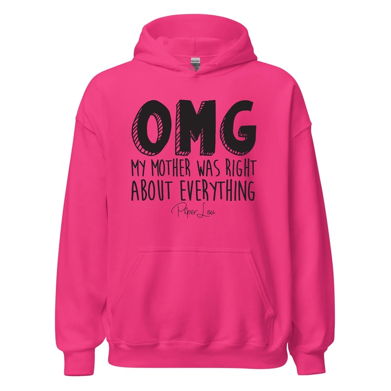 Omg My Mother - Graphic Hoodie White