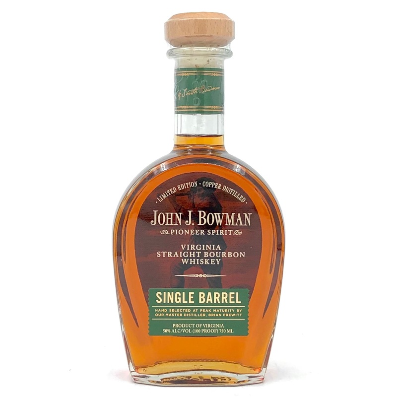 John Bowman Pioneer Spirit Single Barrel Bourbon Whiskey