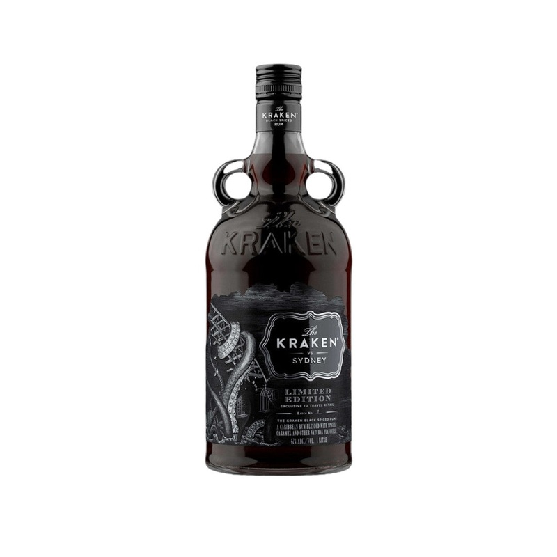 Kraken Vs Sydney Black Spice Rum 1ltr (ABV 47%)