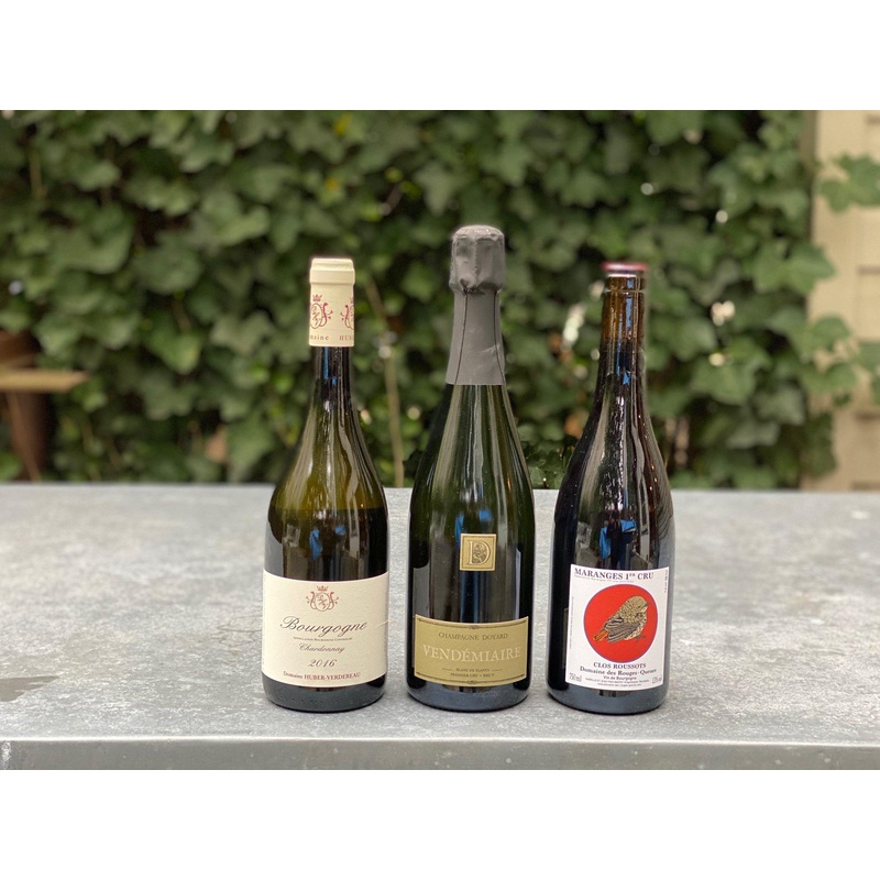 Champagne and Burgundy Trio
