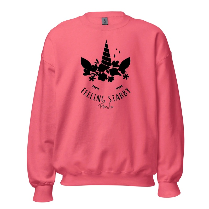Feeling Stabby - Crewneck Sweatshirt White