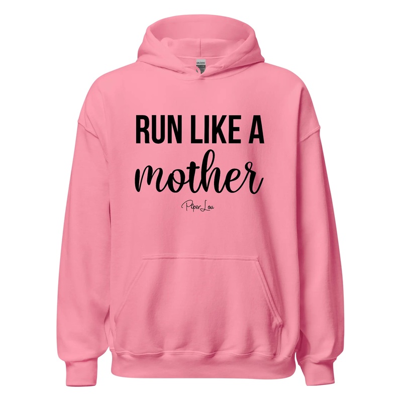 Run Like A Mother - Graphic Hoodie White