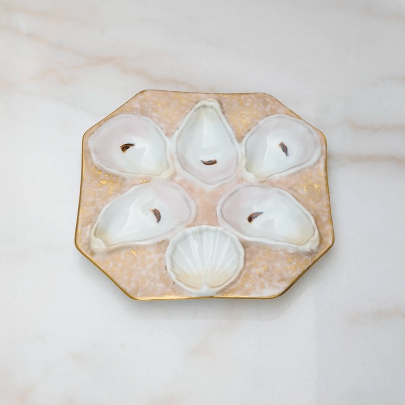 VINTAGE AUSTRIAN JOHANN MEOHLING OYSTER PLATE