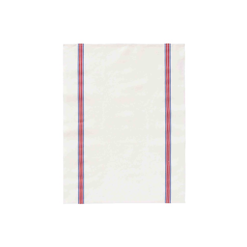 CHARVET EDITIONS PIANO BRUT TEA TOWEL - BLUE/RED