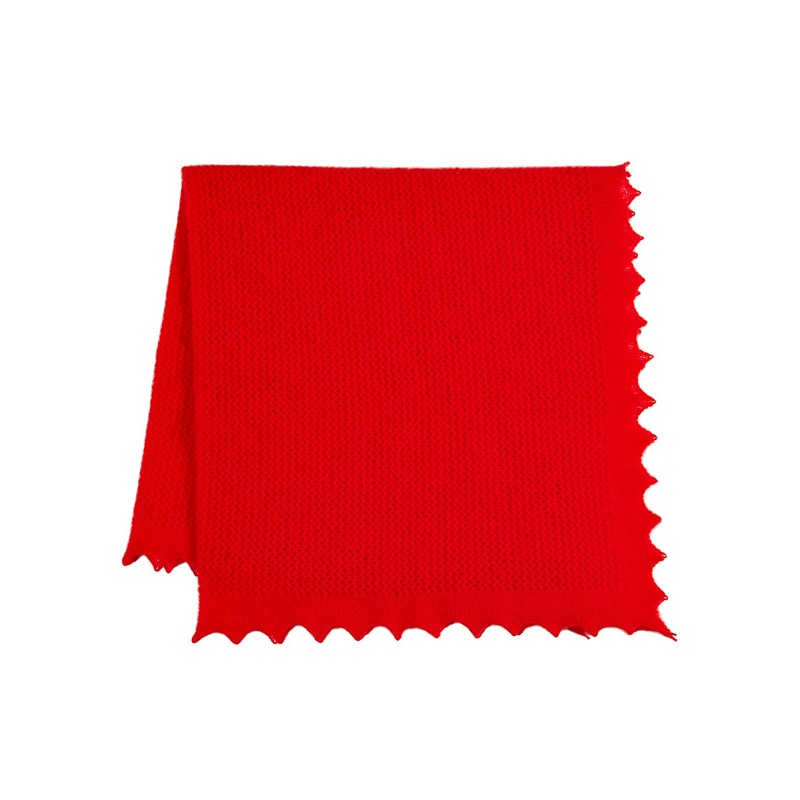 Felted Lace Square Scarlet Felted Lace Square Scarlet