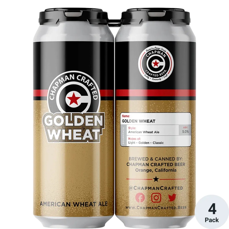 Chapman Golden Wheat 16oz 4pk Cans