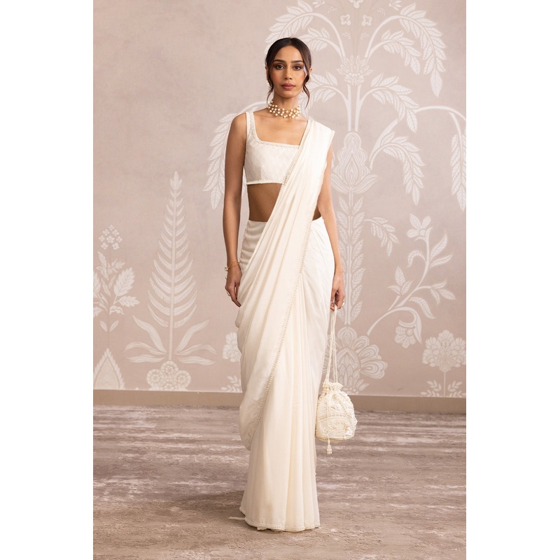 Opal Saree Set Ivory