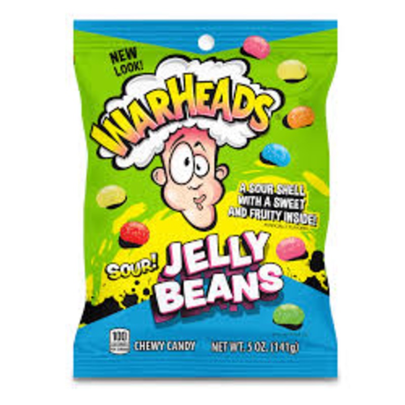 Warheads Sour Jelly Beans 141g