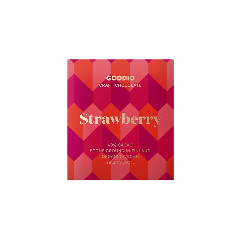 GOODIO STRAWBERRY CHOCOLATE 49% 48g