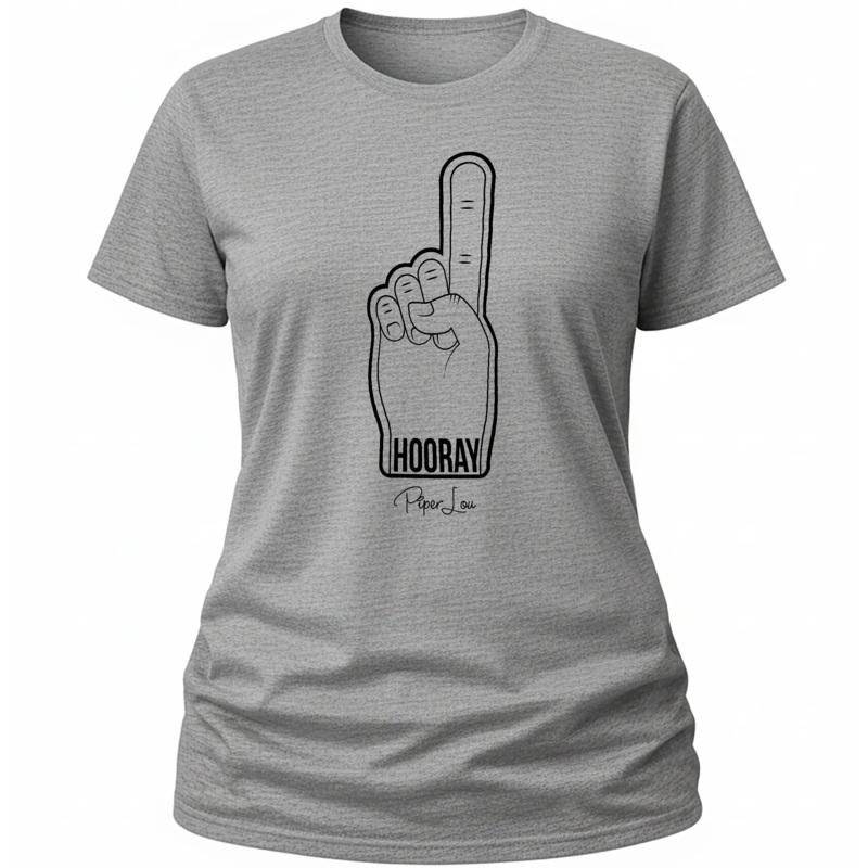 Hooray Foam Finger - Classic Tee White