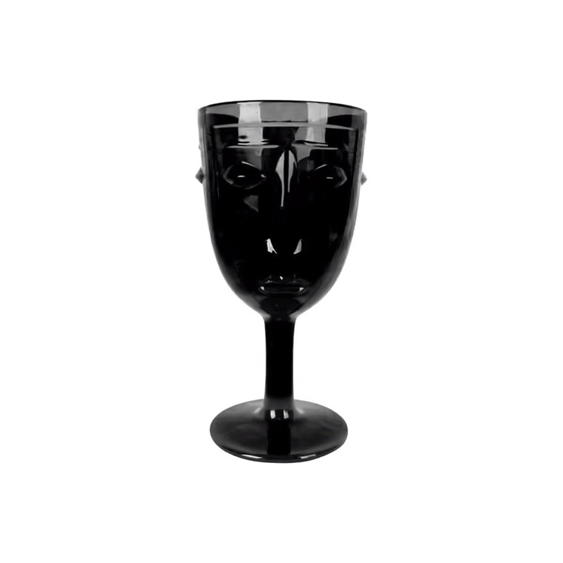 OPJET PARIS VISAGE GLASS GOBLET - BLACK