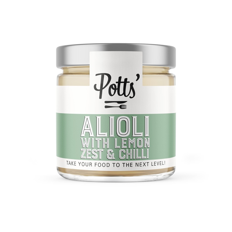 Potts' Alioli with Lemon Zest & Chilli 180g x 1